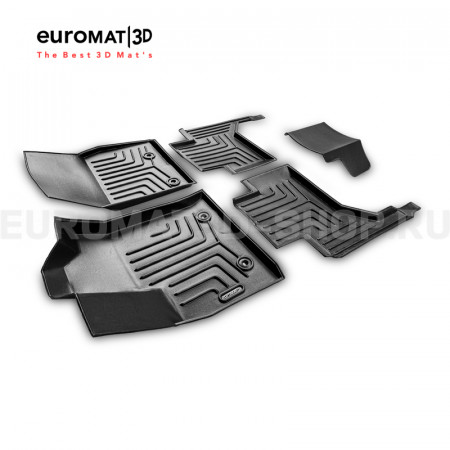 3D коврики Euromat3D Liner в салон для Toyota Land Cruiser 300 (2021-) № EM3DLI-005109 3D коврики Euromat3D Liner в салон для Toyota Land Cruiser 300 (2021-) № EM3DLI-005109